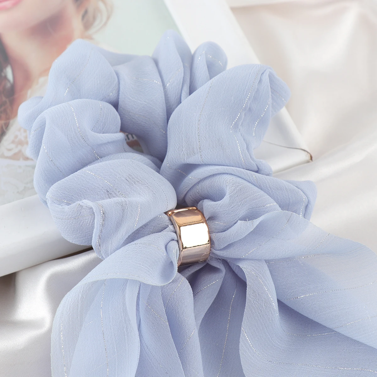

Hair Ring Accessories Ribbon Rope Ponytail Holder Cloth Tie Headb for Girls Women Long Hair Stylish Daily Wear Perfect Gift Idea