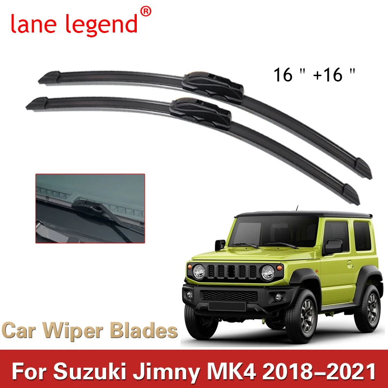 

Wiper LHD Front Wiper Blades For Suzuki Jimny MK4 2018 2019 2020 2021 Windshield Windscreen Front Window 16"+16"