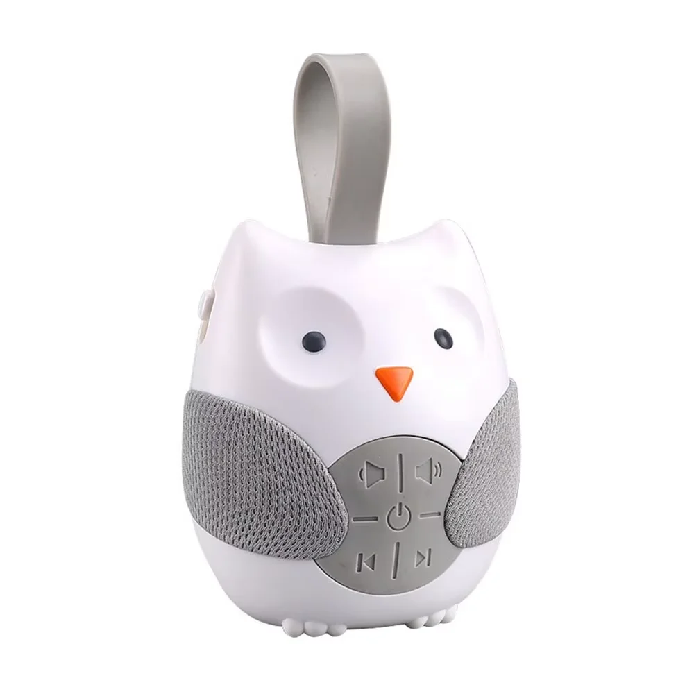 Cartoon Owl Shape Musical Pacifier Newborn Sleeping Bed Hanging Player Children's Soothing Toys Three-speed Timing Mode