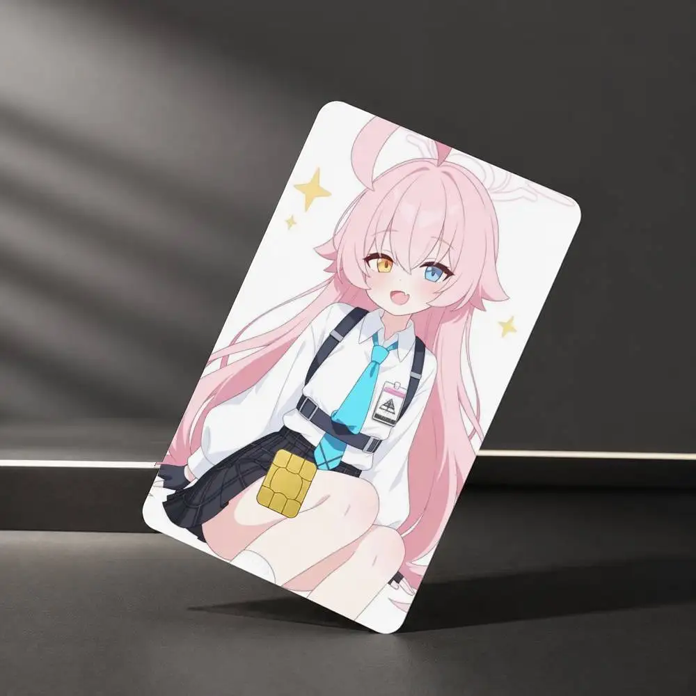 Blue archive Takanashi Hoshino Sticker Film Tape Skin for Credit Card Debit Card Waterproof