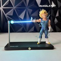 In Stock NikolaToy Dragon Ball Son Goku Kame Hame Ha Night Touch Magnetic Lamp Model Ornament Anime Peripheral Toys Gifts
