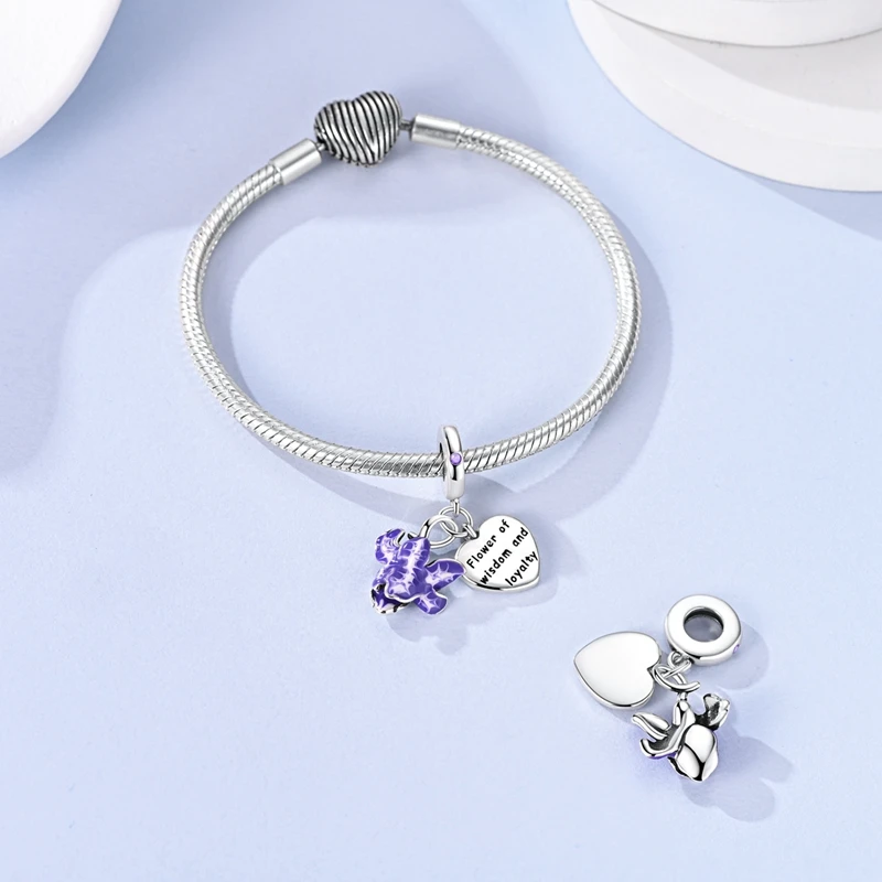 Neue 925 Sterling Silber Charms Perlen Schlüssel Löwe Mond Affe Katze Kuchen Anhänger Passend für Original Armband Damen Mädchen DIY Schmuck Geschenk – Detail 22