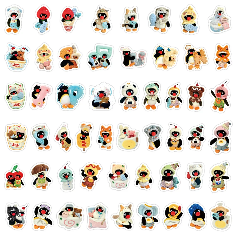 105 New Pingu Penguin Graffiti Stickers Decorative Refrigerator Skateboarding Water Cups Personalized Stickers Gift
