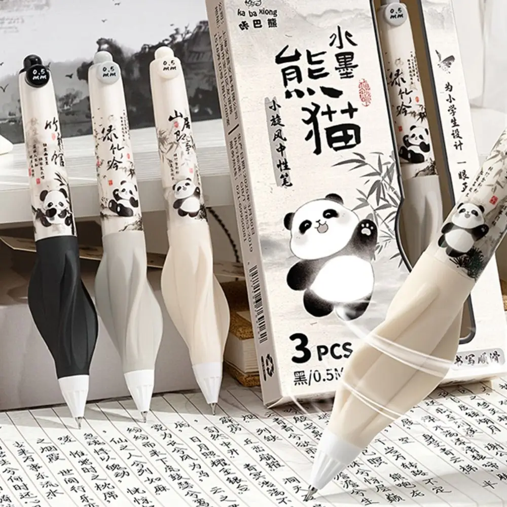 3 قطعة عالية الجودة 0.5 مللي متر الحبر الأسود هلام القلم CS تلميح التجفيف السريع قلم محايد اللون مكتب قلم توقيع الطلاب #2