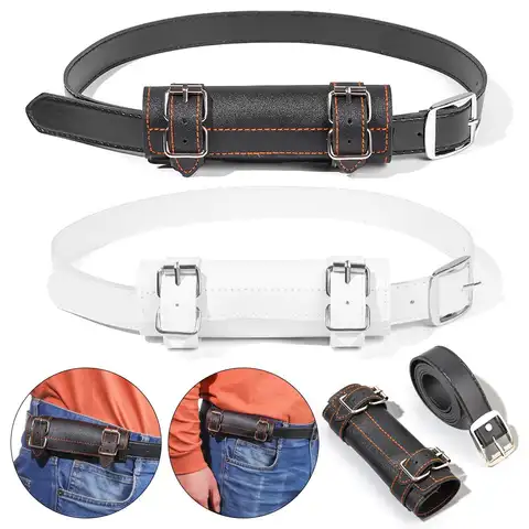 Vintage Demon Slayer Sleeve Scabbard Holder Leather Katana Belt Ring Strap Sword Waist Belt