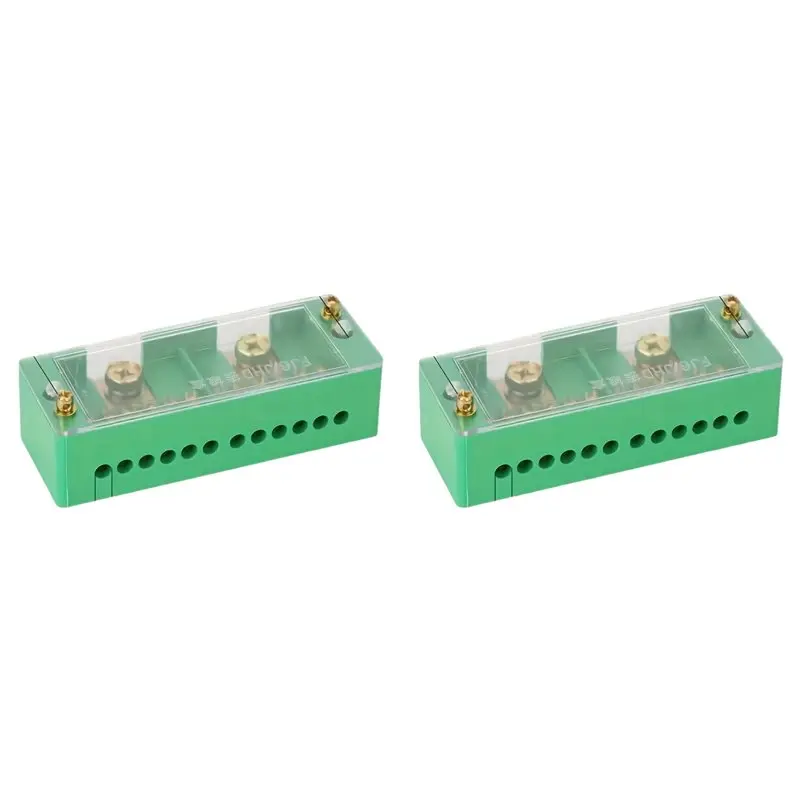 

Клеммная коробка AB34-2X Fj6 однофазная, 12 выходов, латунный клеммный блок, для домашней распределительной сети, до 200А, 220В