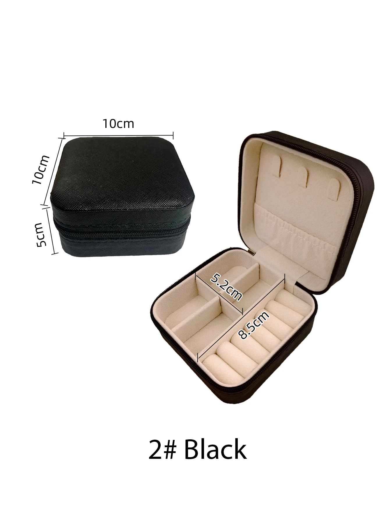 1Pcs Mini Casual Portable Travel Jewelry Storage Box Pu Leather Multifunctional Storage Box for Necklace Bracelet Earrings Ring Storage