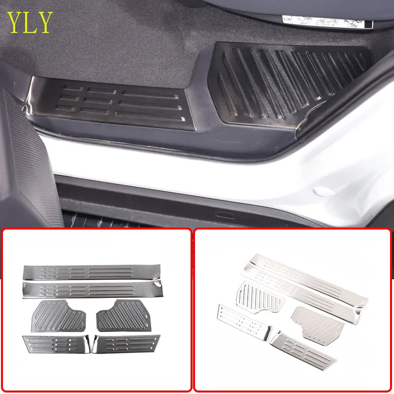 

For Toyota Land Cruiser Prado 250 LC250 2024+ Stainless Steel Car Door Sill Scuff Plate Guard Protector Cover Car Accessories