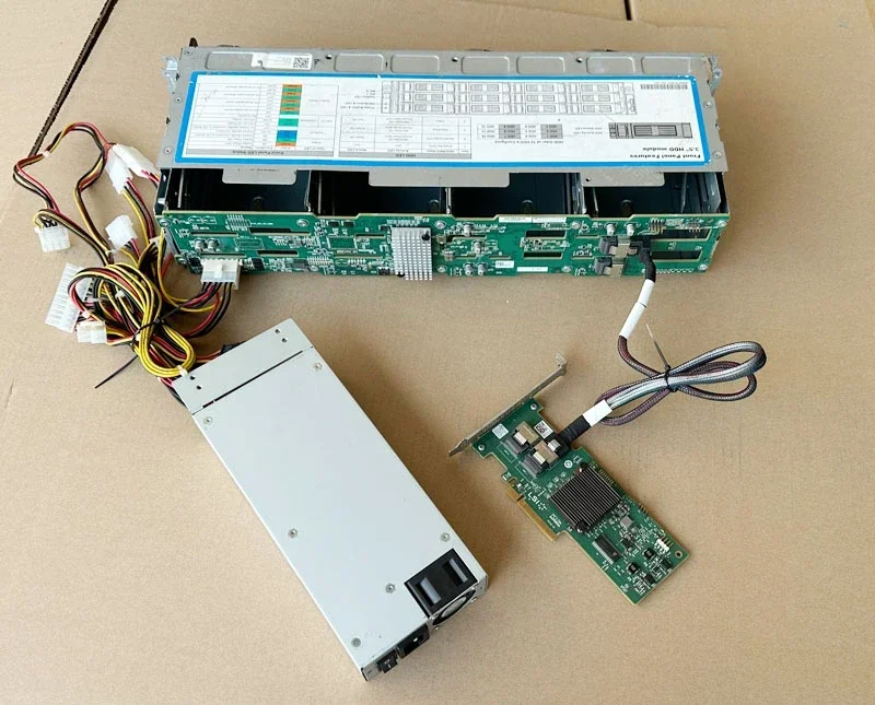 ل SAS SATA التوسع الخارجي 12 خليج 3.5 بوصة قفص القرص الصلب القابل للتبديل السريع خزانة القرص الصلب تخزين NAS الأسود