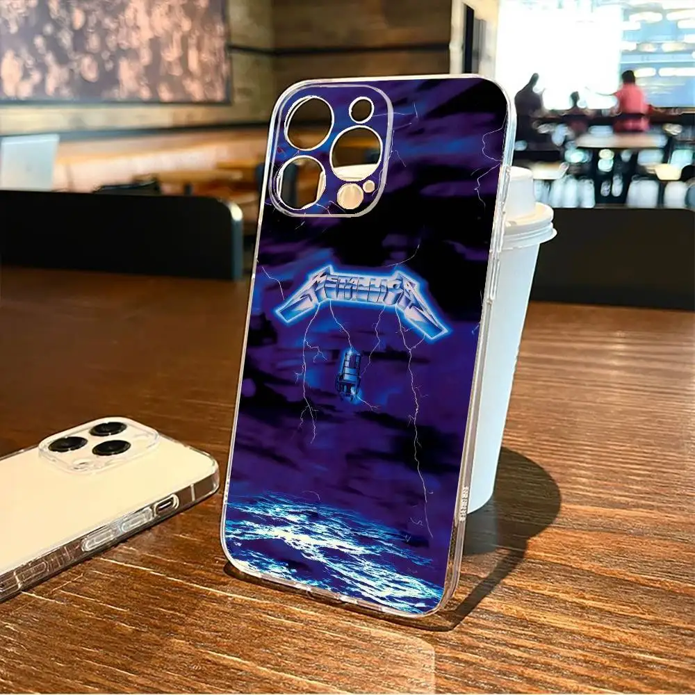 

m-Metallica-2 Phone Case For iPhone17,16,15,14,13,12,11 Plus,Pro Max Soft Transparent Cover