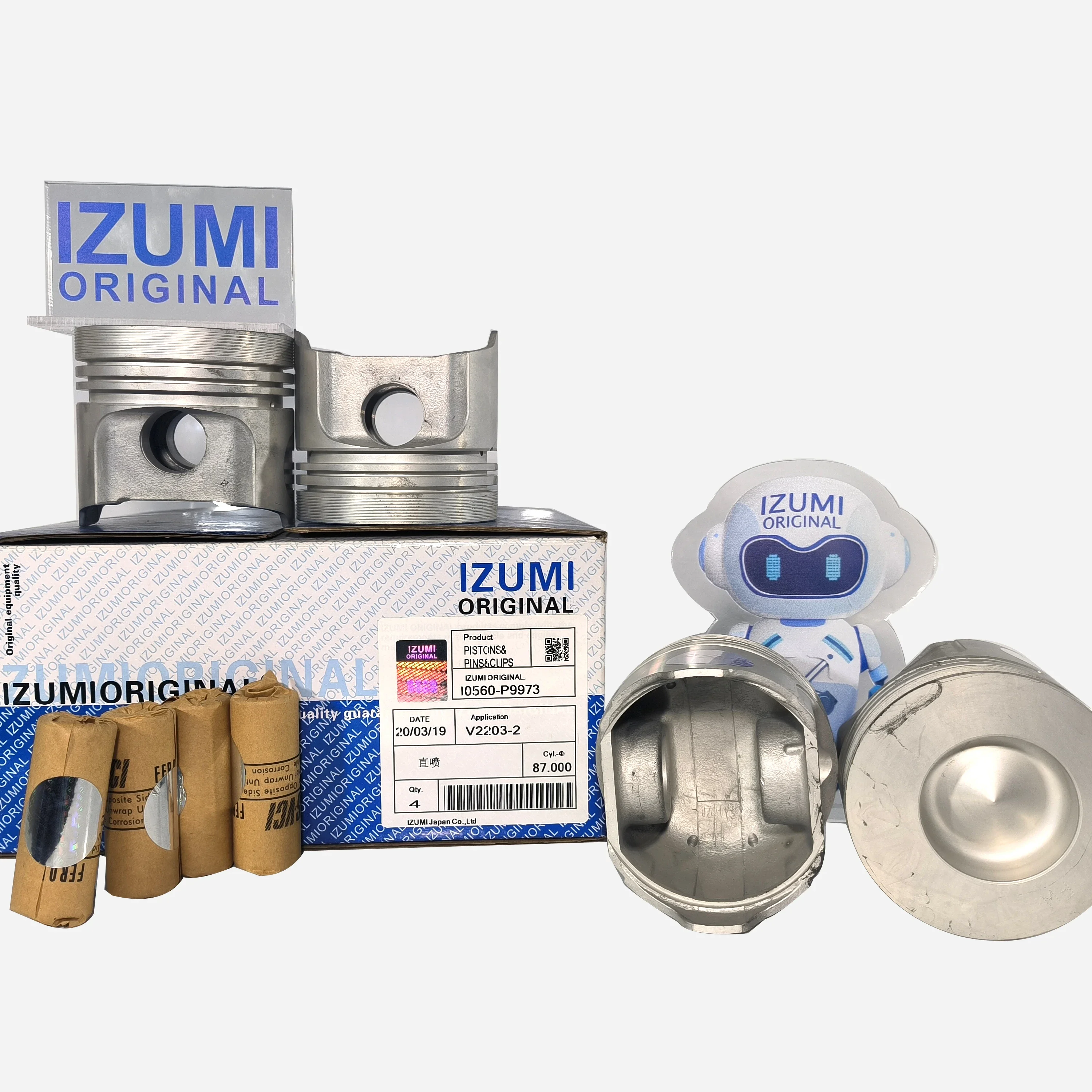 

IZUMI Original V2203-2 4D95 V3307 Repair Other Auto Parts Piston High Quality Piston With Rings