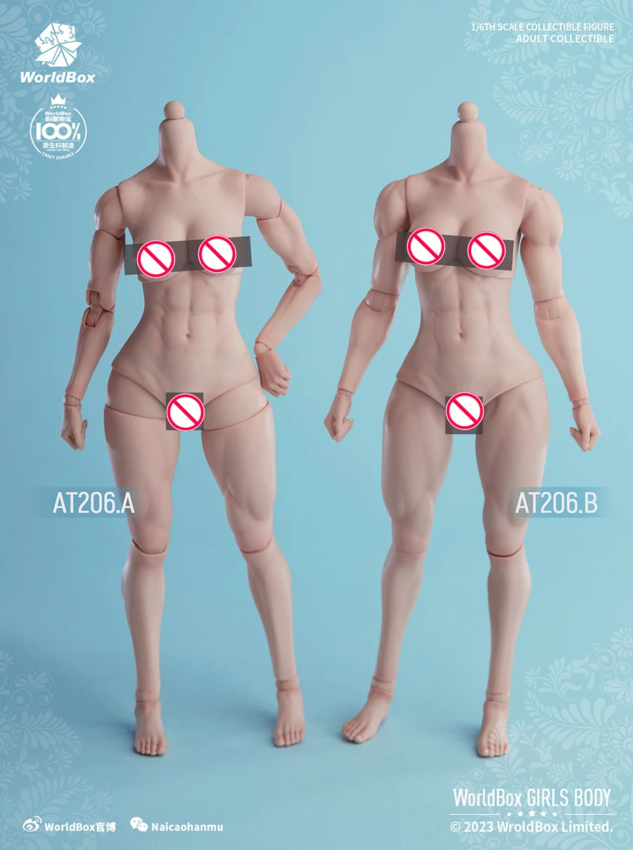 

WorldBox AT206 1/6 масштаб женский супер гибкий шарнир мышечное тело с эффектом макияжа 12 дюймов экшн-фигурка куклы игрушки