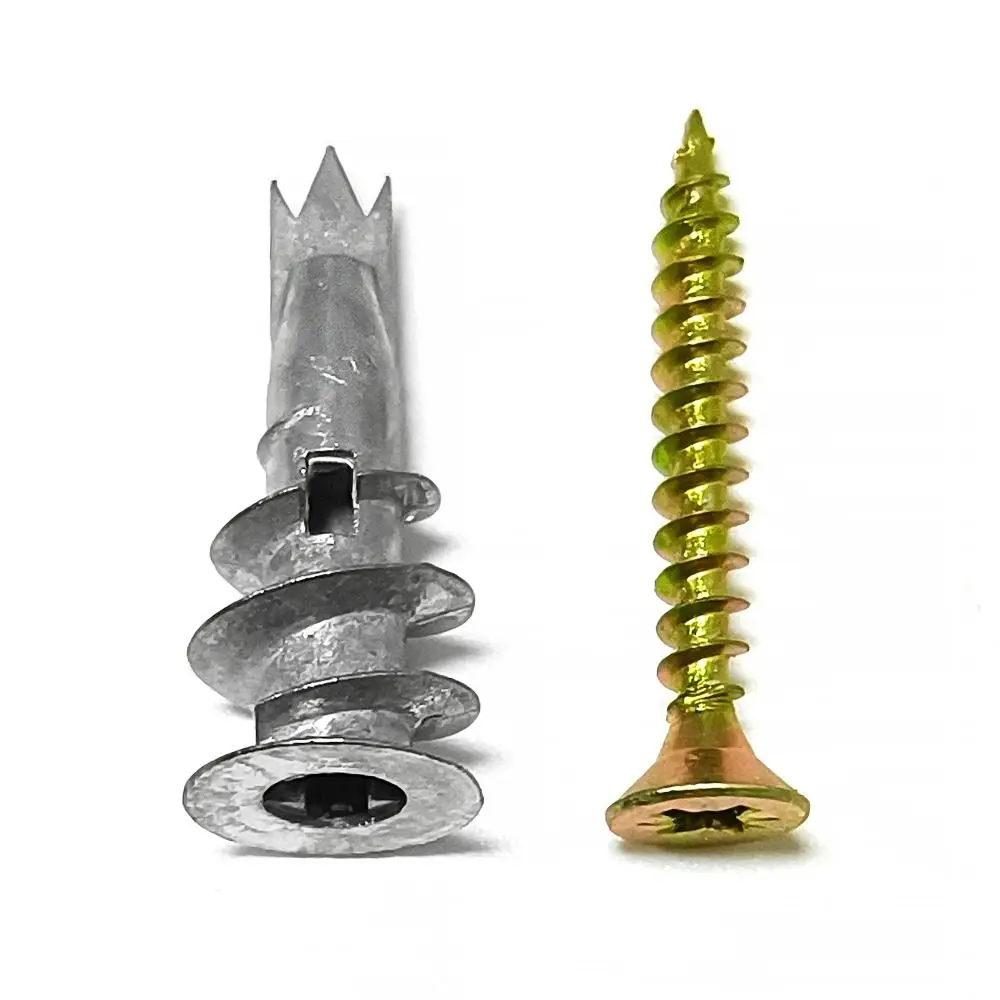 

54pcs Self-Drilling Screw Assortment Kit Prevent Loose Fastening Heavy Duty Metal Wall Screws Easy To Install