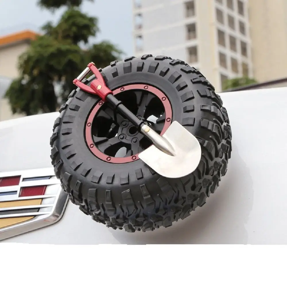 Kawaii Tire 3D Sticker for Trunk, Auto Exterior Mini Shovel Spare Tire Sticker, Cute Decorations, Car Supplies Novelty