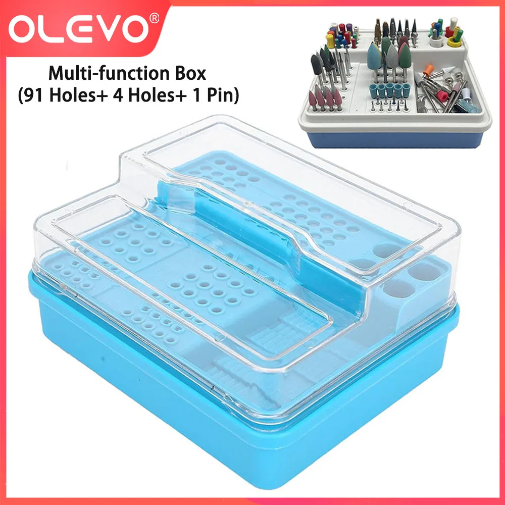 Dental Endo File Storage Holder Disinfection Box Case for Carbide/Diamond Burs Dentistry Drills Multi Function Placement Tools