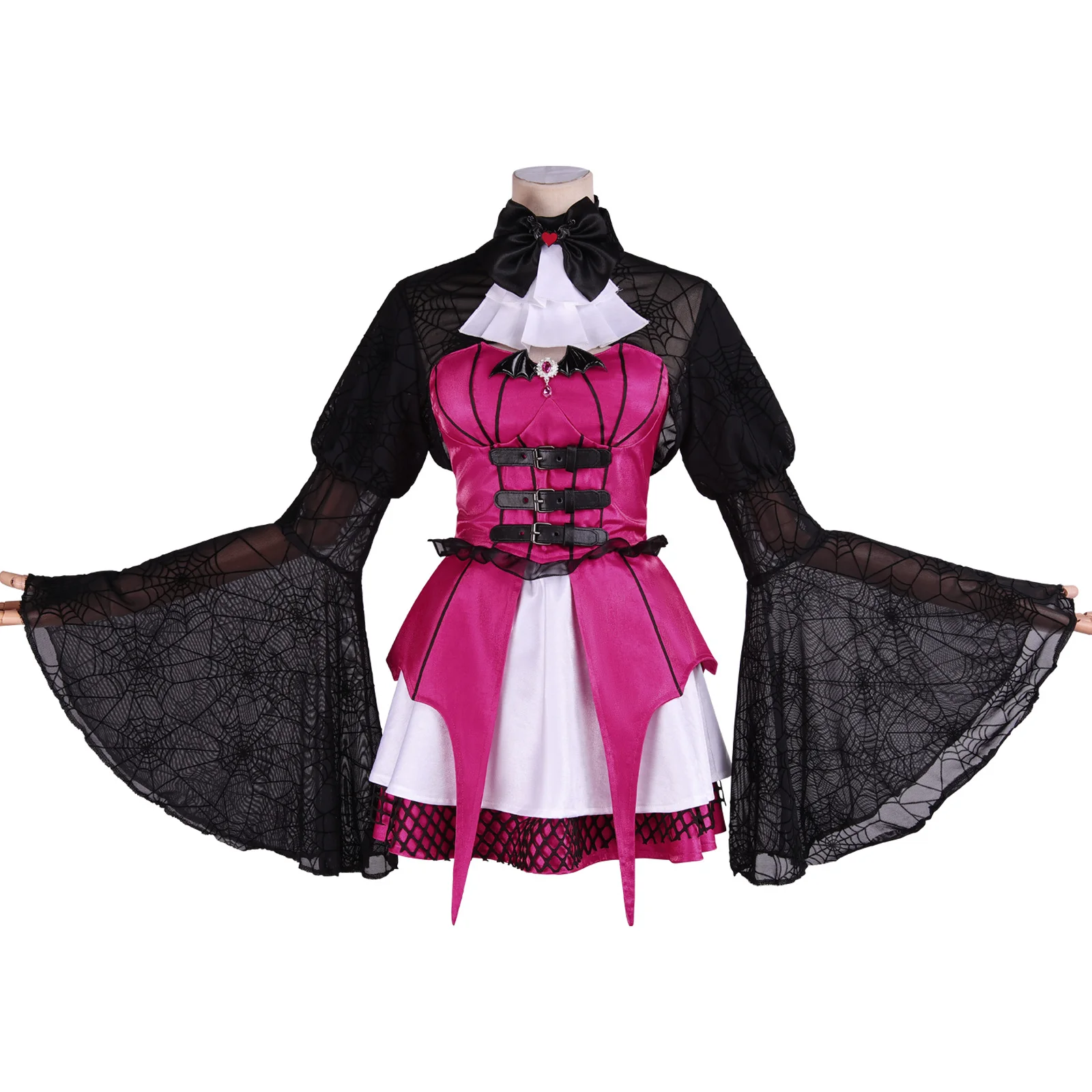 

Anime Monster Cos High Draculaura Cosplay Costume Women's Halloween party fantasy uniform dress props socks accessories new set