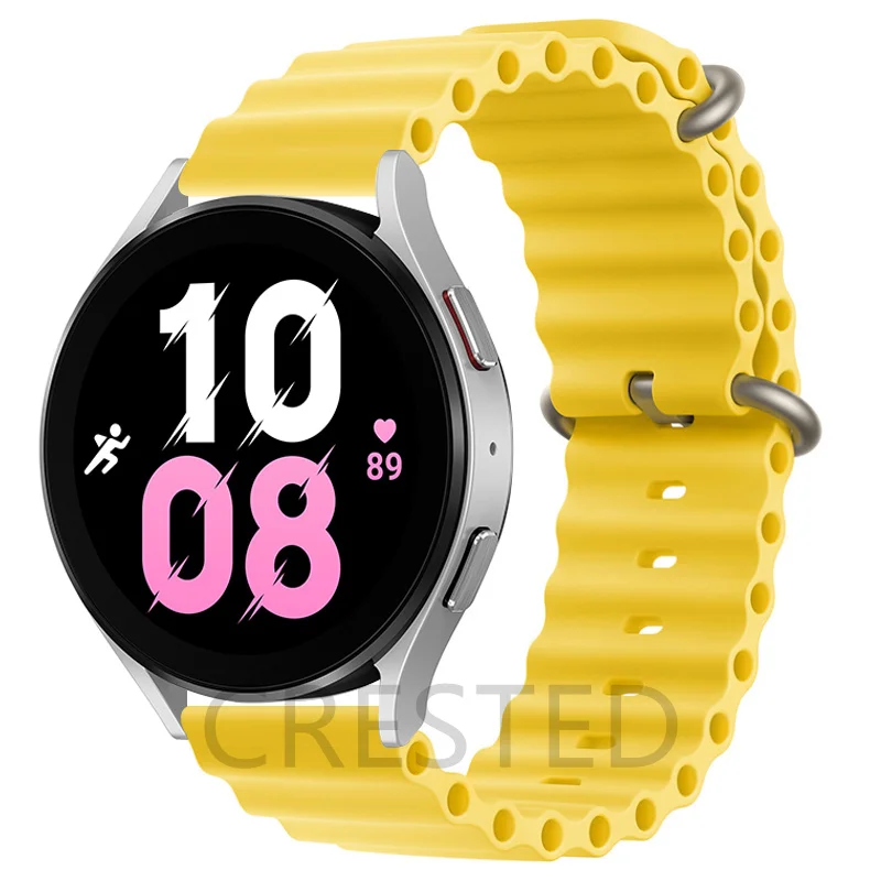 Ocean Band for Samsung Galaxy watch 4/5 44mm 40mm/5 pro 45mm Silicone Sport Strap 20mm/22mm Bracelet galaxy 4 classic 42mm 46mm