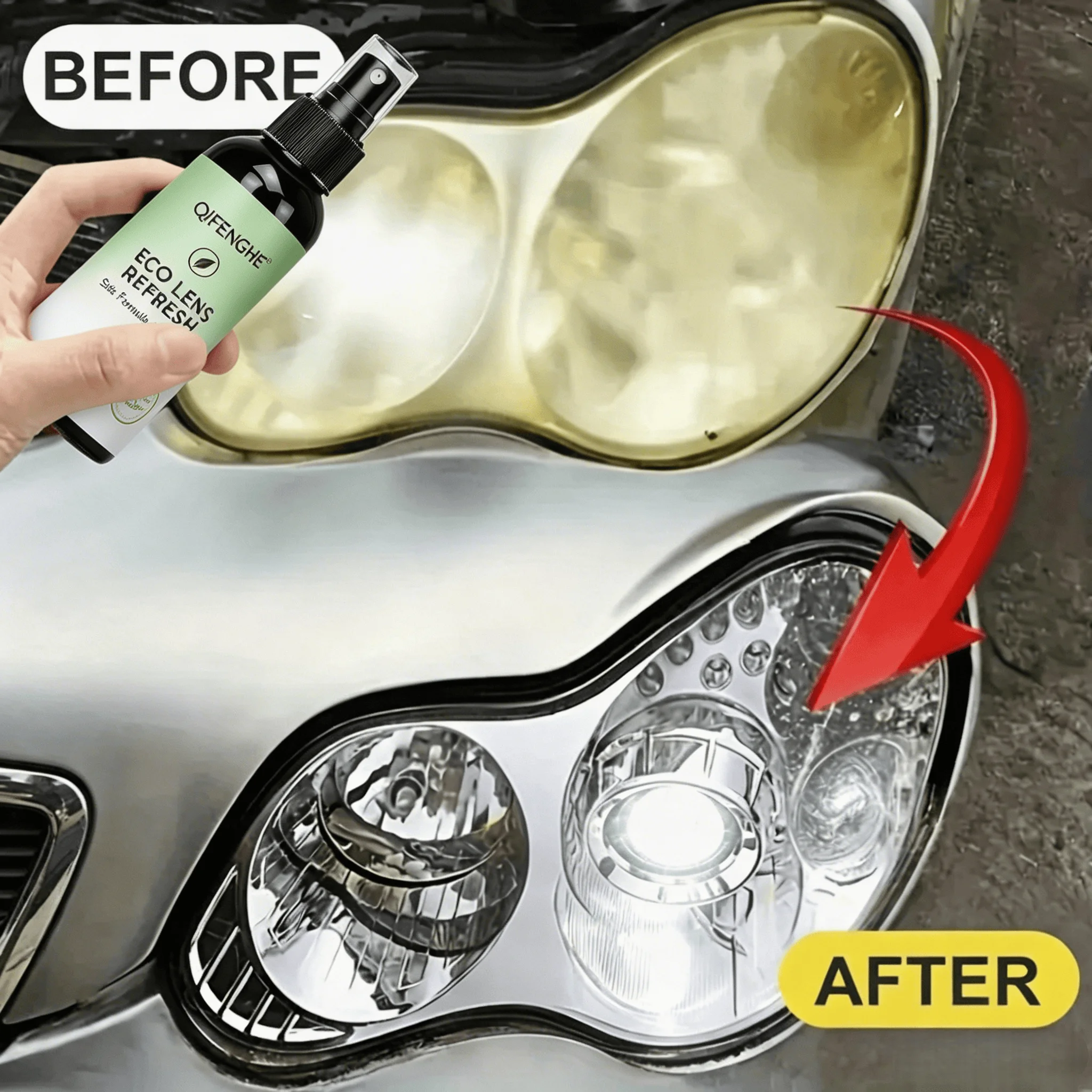 Headlamp Renew Haze Remover Anti Oxidation Coating Non Abrasive No Sanding Clarity Restore Durable Protection for Auto Headlamps