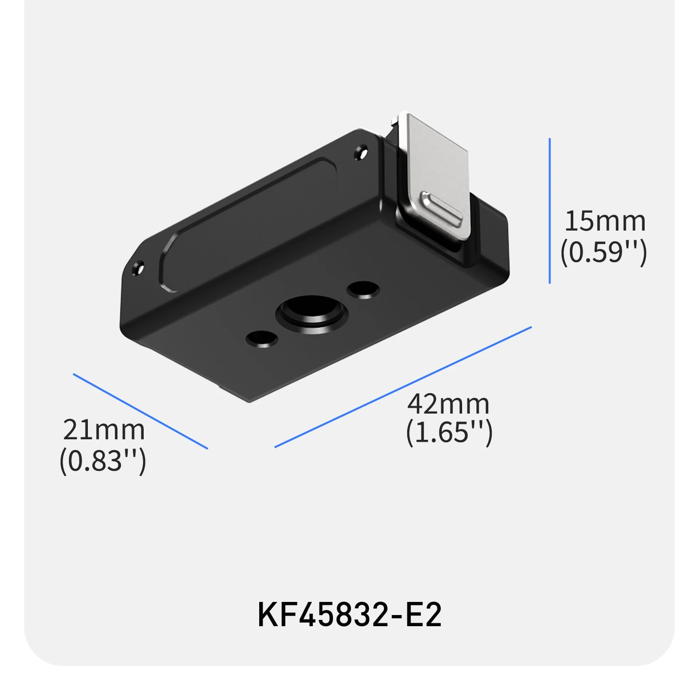 Magnetische Schnellwechselhalterung für DJI Osmo Action 5 Pro 4 3 360 Kamera 1/4 ARRI Schraubbasis Doppelklauen-Halterung 360-Grad-Rotationsadapter – Detail 12