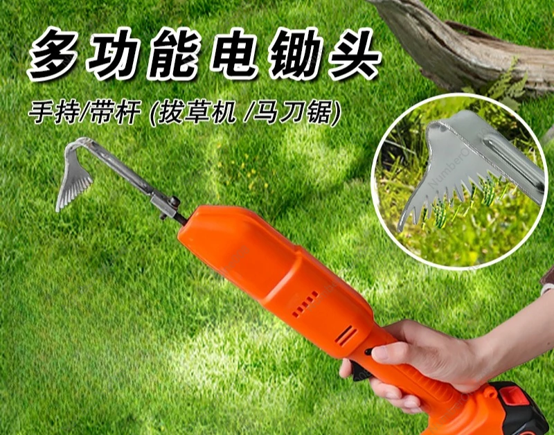 Cordless Soil Cultivator Handheld Electric Weeding Machine Lithium Battery Powered for Garden Farmland Flower Bed Loosening view 3