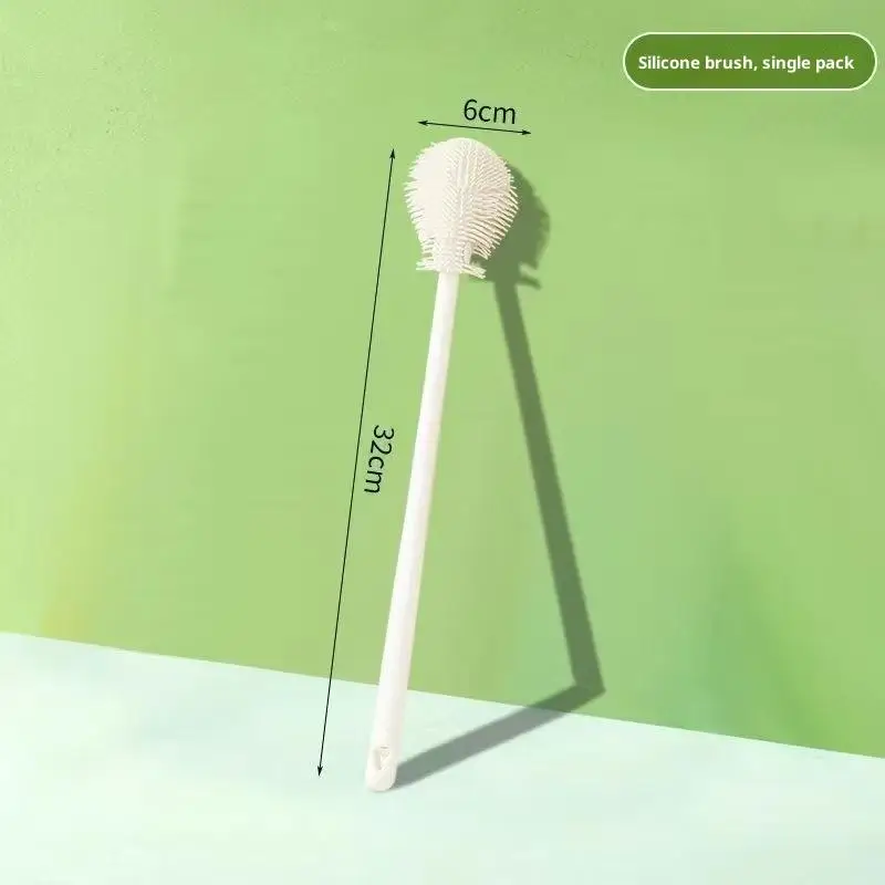 Silicone Bottle Cleaning Brush With Foldable Brush Head And 360 Degree Deep Cleaning Perfect For Baby Bottles Water Cups Home