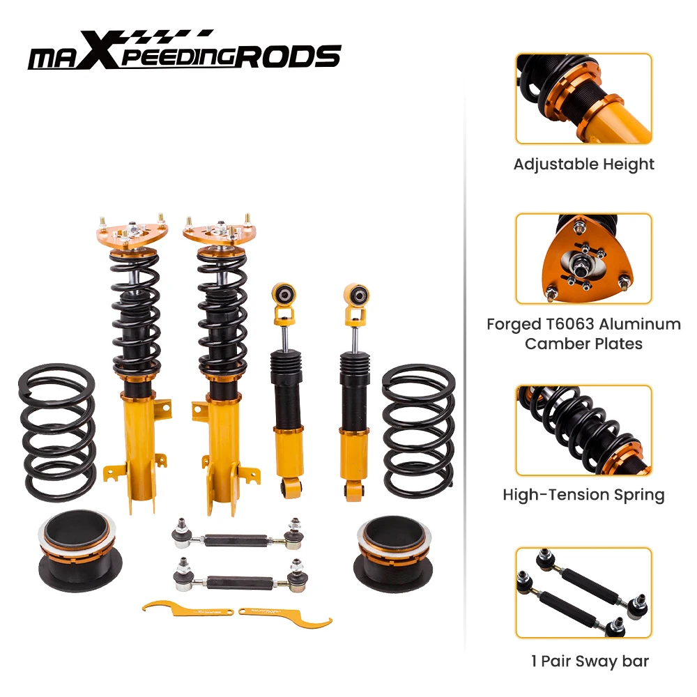 MaXpeedingrods Coilovers Shocks for Honda Odyssey 1999 2000 2001 2002  2003 2004 Adjustable Height Suspension