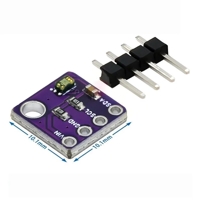 Der VEML6040 RGBW-Farbsensor misst die Intensität des Umgebungslichts mithilfe eines integrierten I2C-Chips. – Detail 2