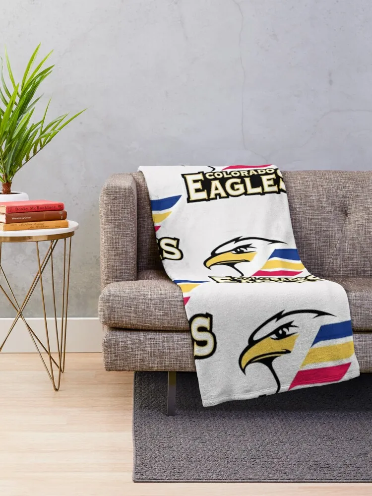 Eagles Hockey Colorado Throw Blanket Decorative Throw For Sofa Thin Blankets Sofas Of Decoration Blankets