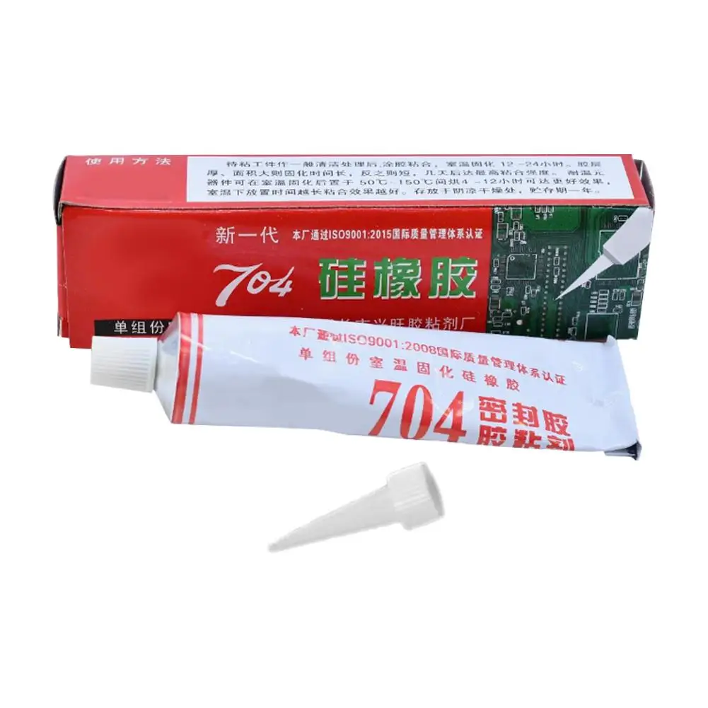 704 Fixed High Temperature Resistant Silicone Rubber Insulated Sealing Glue Waterproof Silicone Thermal Conductive image 2