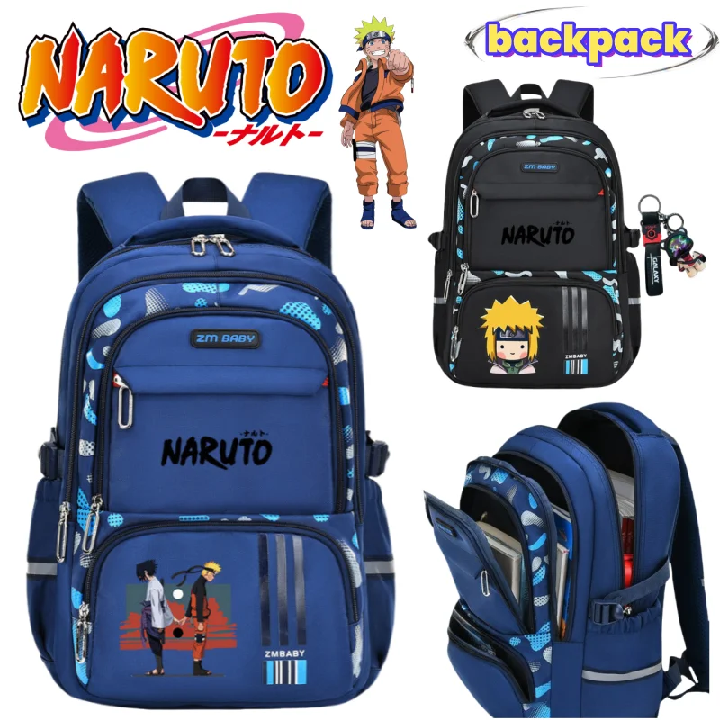 

NARUTO Uzumaki Naruto Uchiha Sasuke Anime Merchandise Backpack Student Large Capacity Lightweight Spine-Protecting School Bag