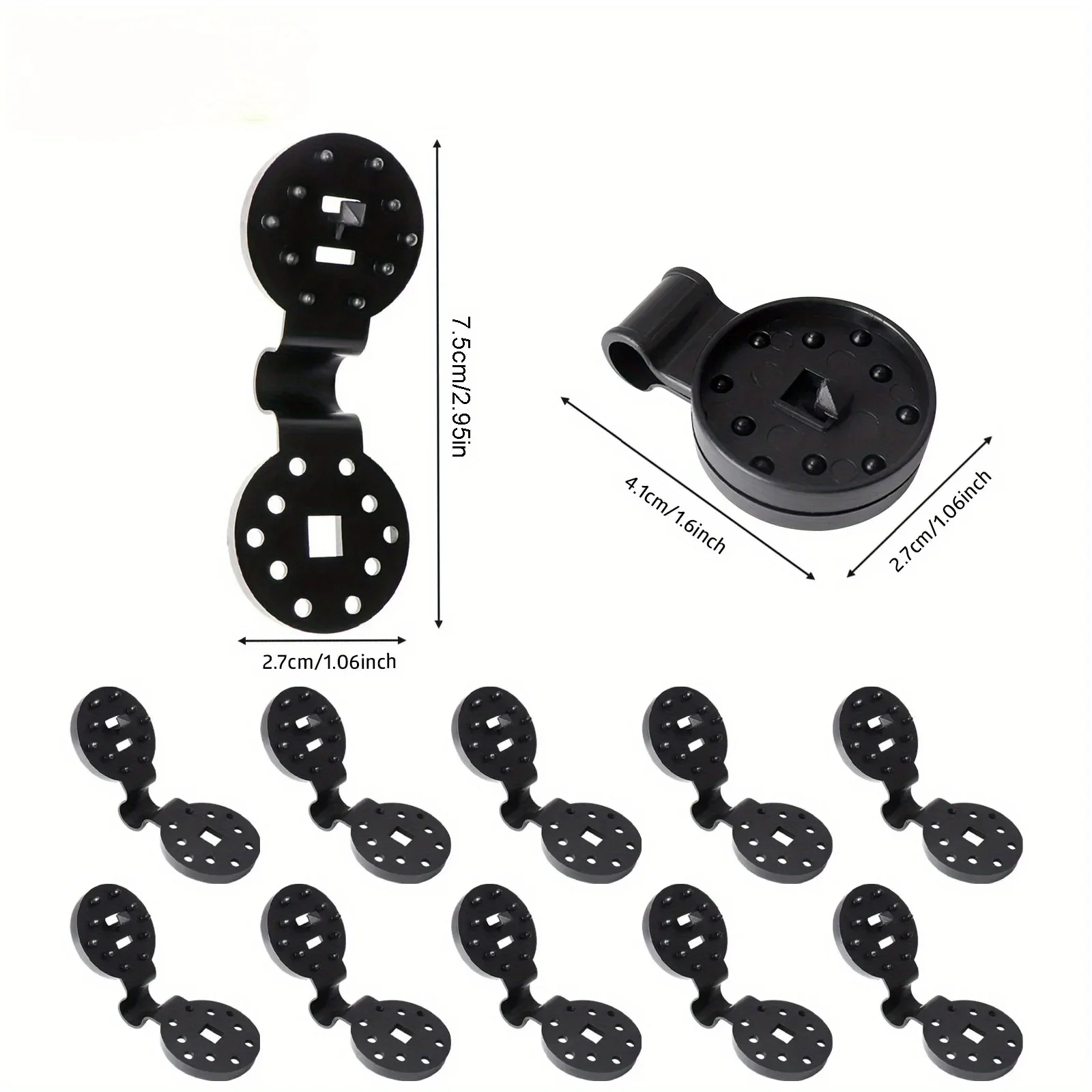50/100pcs Awning Plastic Clips Outdoor Shade Cloth Net Clip Camping Garden Tool Buildings Fence Net Fix Clamp Awning Hook