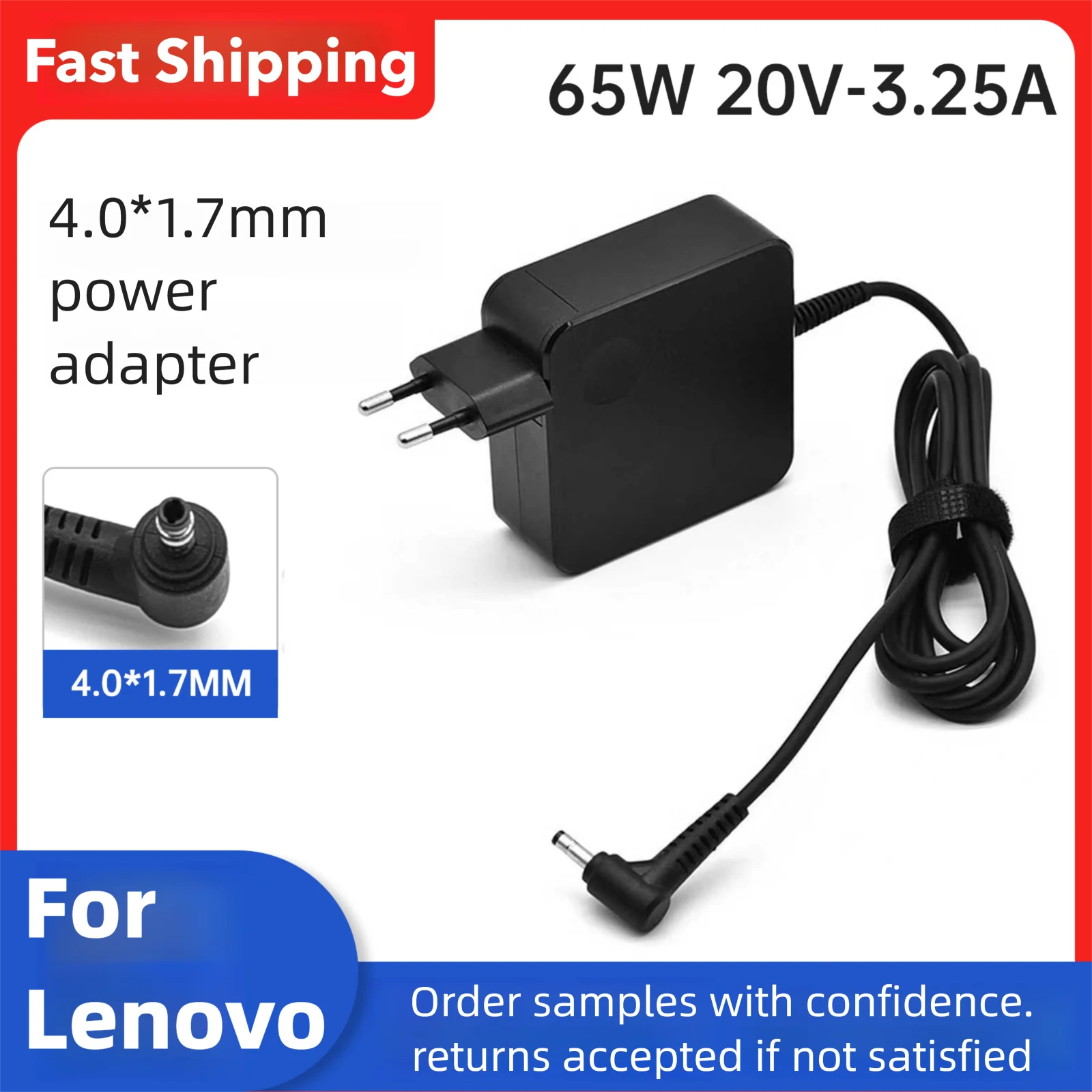 20V 3.25A 65W 4.0*1.7mm AC Laptop Charger For Lenovo IdeaPad 330s 320 100-15 B50-10 YOGA 710 510-14ISK Redmibook 14 13 Adapter