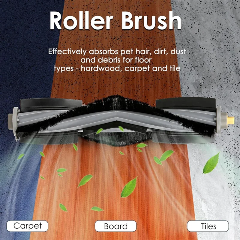 Brosse à rouleau WHYY-4PCS pour ECOVACS DEEBOT X1/X1 Omni/X1 Turbo/X1 PRO Omni/T10/T10 Omni/T10 Plus/T20/T20 Omni, pièces pour aspirateur