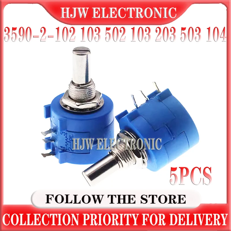 5PCS 3590S-2-101 501 102 202 502 103 203 503 104L 1K10K Multi-Turn Potentiometer