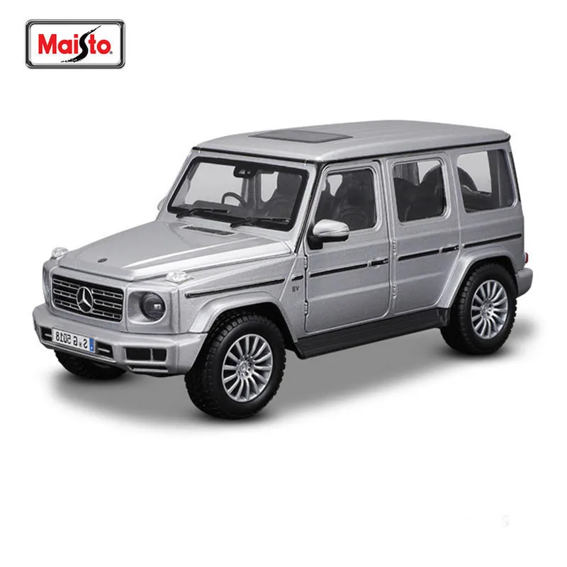 Maisto 1/25 Mercedes-Benz G-CLASS silver alloy car model die-casting static precision model collection gift toy tide play