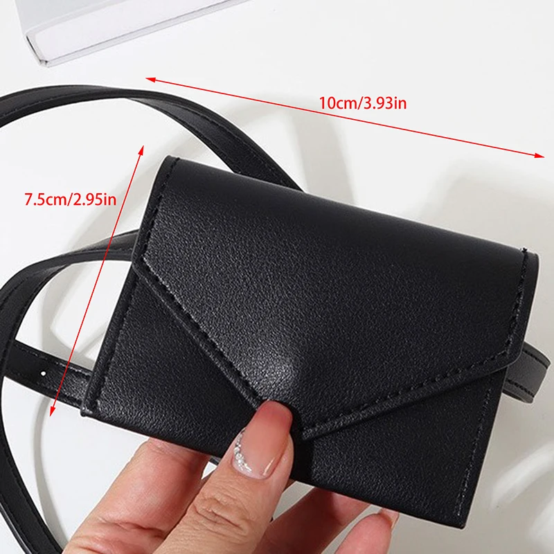 Elegant Leather Waist Belt Bag For Women Crossbody Waist Purse Fanny Pack Evening Clutch Mini Handbag Detachable Soft Leather