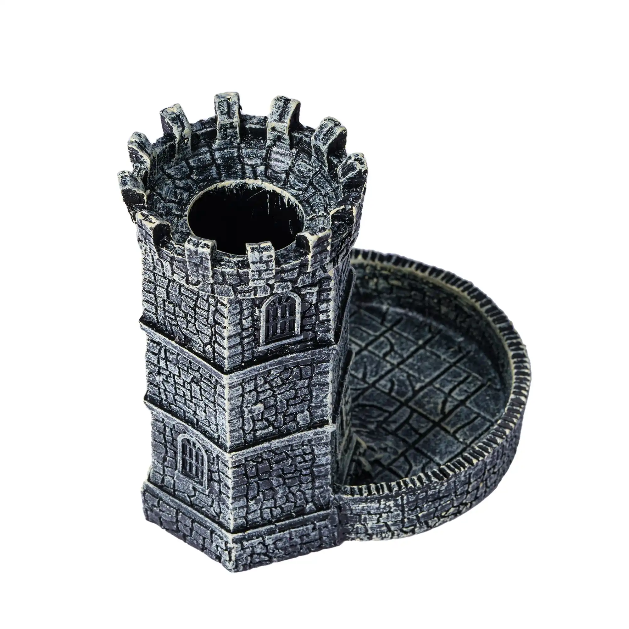 D & D Dice Tower Die Roller Castle, Rolling escalCase City Wall, Prairie Tower for DND, Board Game, D & D, Small, Desktop Decoration