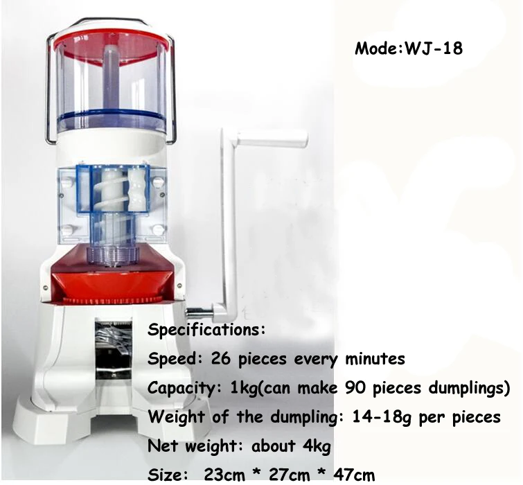 Kitchen Food Processor Dumpling Maker Vertical Handmade Dumpling Machine Hand-cranked dumpling machine