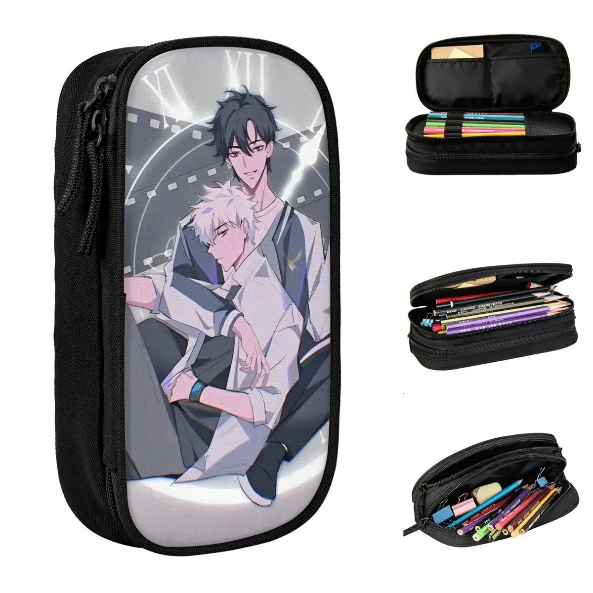 

Link Click Pencil Case Lovely Anime Pen Box Pencil Bags Girl Boy Large Storage Students School Gifts Pencilcases
