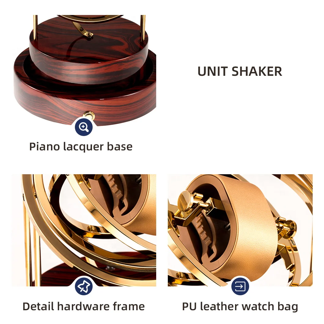 2024 New Style Watch Winder Automatic Box Mechanism 1 Slot Automatic Watch Winder Box with Battery