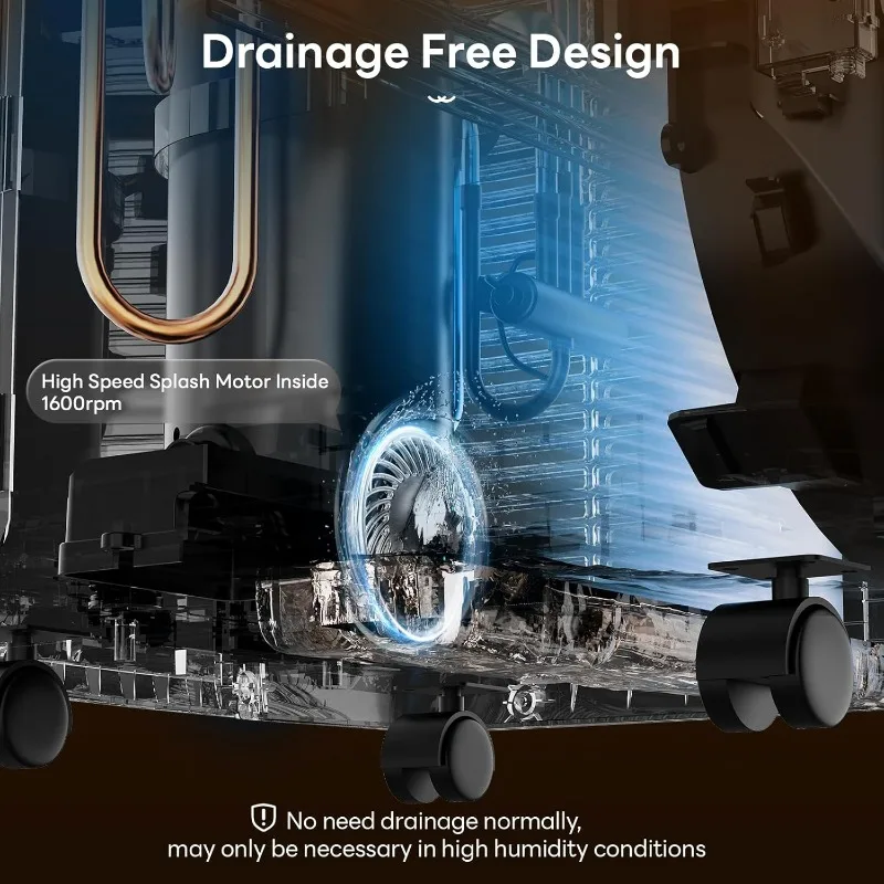 Ar condicionado portátil DuraComfort, unidade CA inteligente de 12.000 BTU (ASHRAE) /8150 BTU (SACC), desumidificador integrado e modos de ventilador