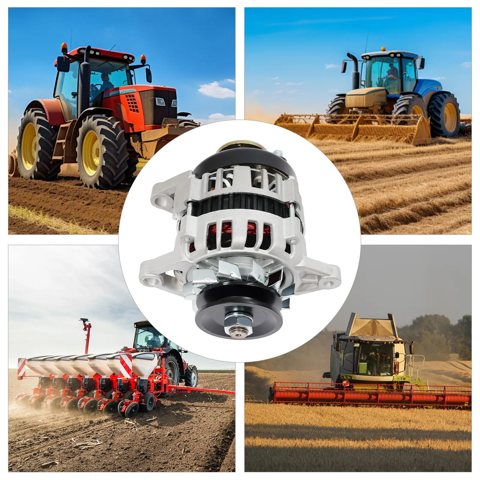 2000W 4000rpm Multi-functional Permanent Magnet Synchronous Generator DC Low Rpm Alternator Charging Agricultural Vehicle Part