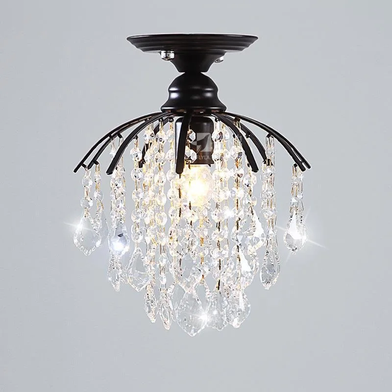 أضواء السقف الكريستال الفاخرة عالية النمط الكلاسيكي الثريا الصغيرة الإبداعية ما بعد الحداثة مطعم غرفة نوم الممر الممر الخفيفة