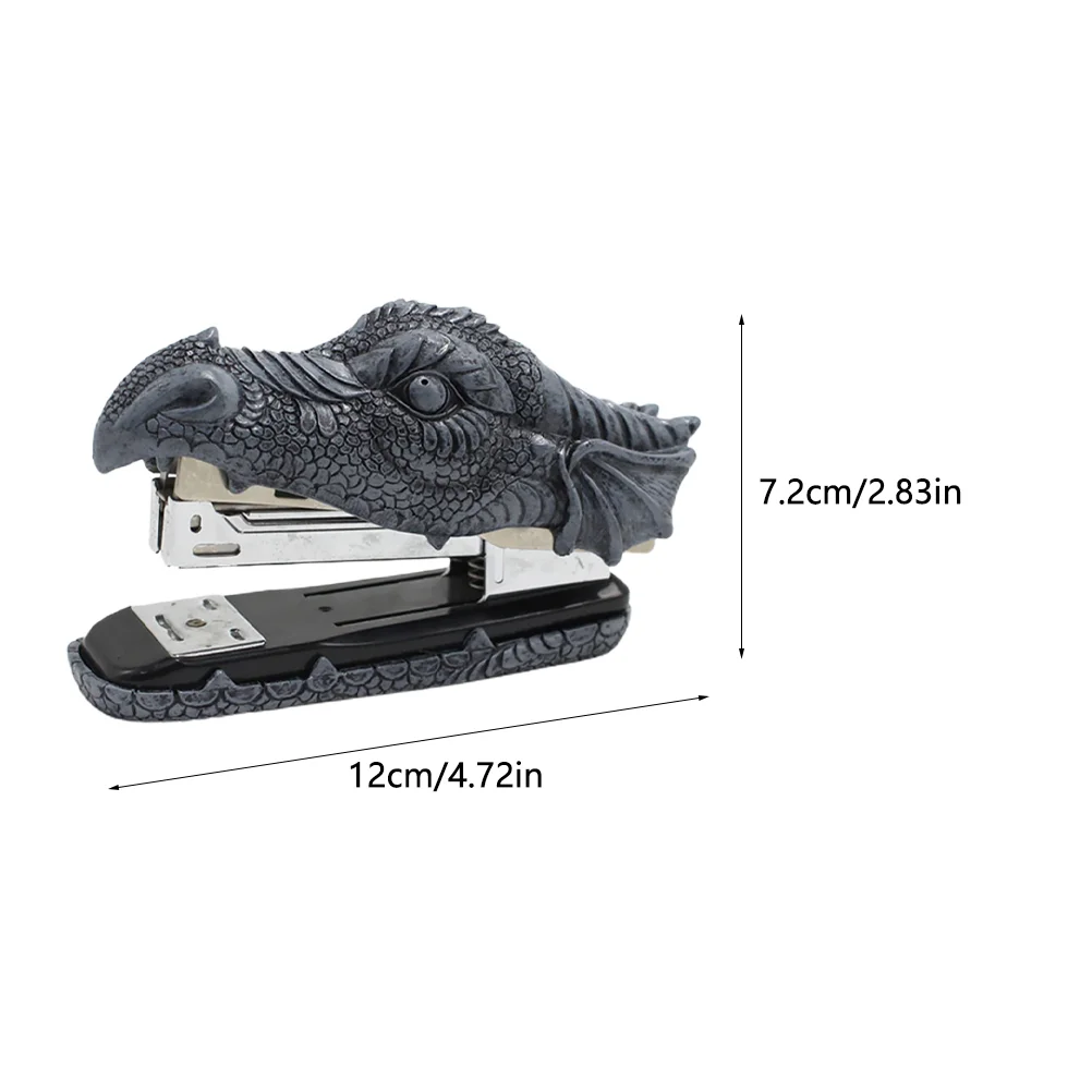 Faucet Stapler Dragon Modeling Creative Heavy Duty Resin Craft Decor Book School Stationery Decorative Stapling Machine