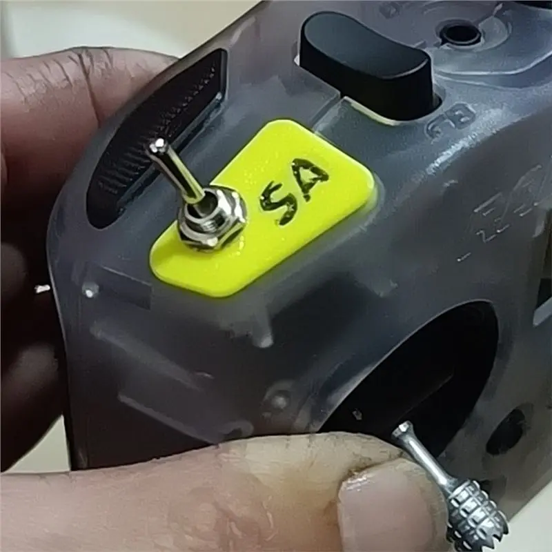 New Arrivals-Toggle Switch Kit For Radiomaster Pocket RC Button To Lever SA/SD On-Off Adapter Remote Controller Black