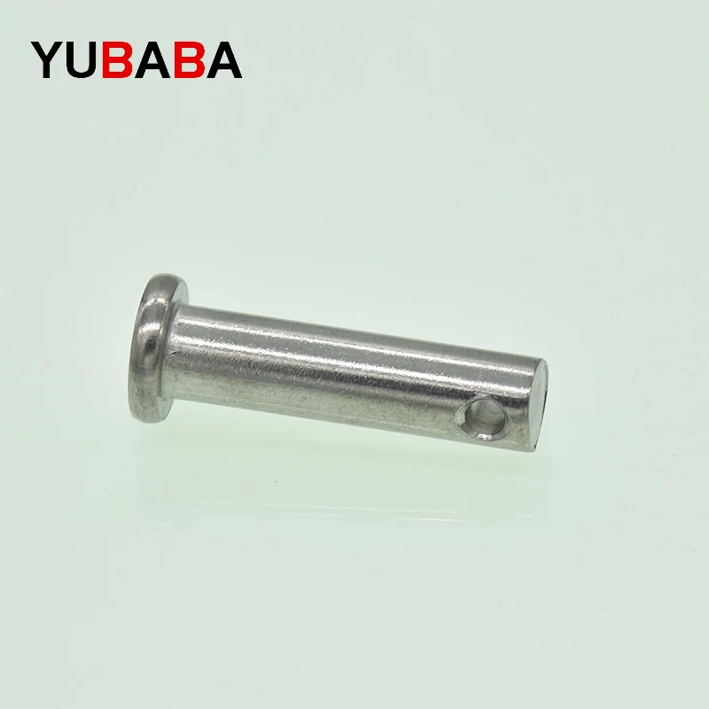 M5 M6 M8 Clevis pins with head 304 stainless steel shaft flat head with hole pin bolt pin cylindrical pins