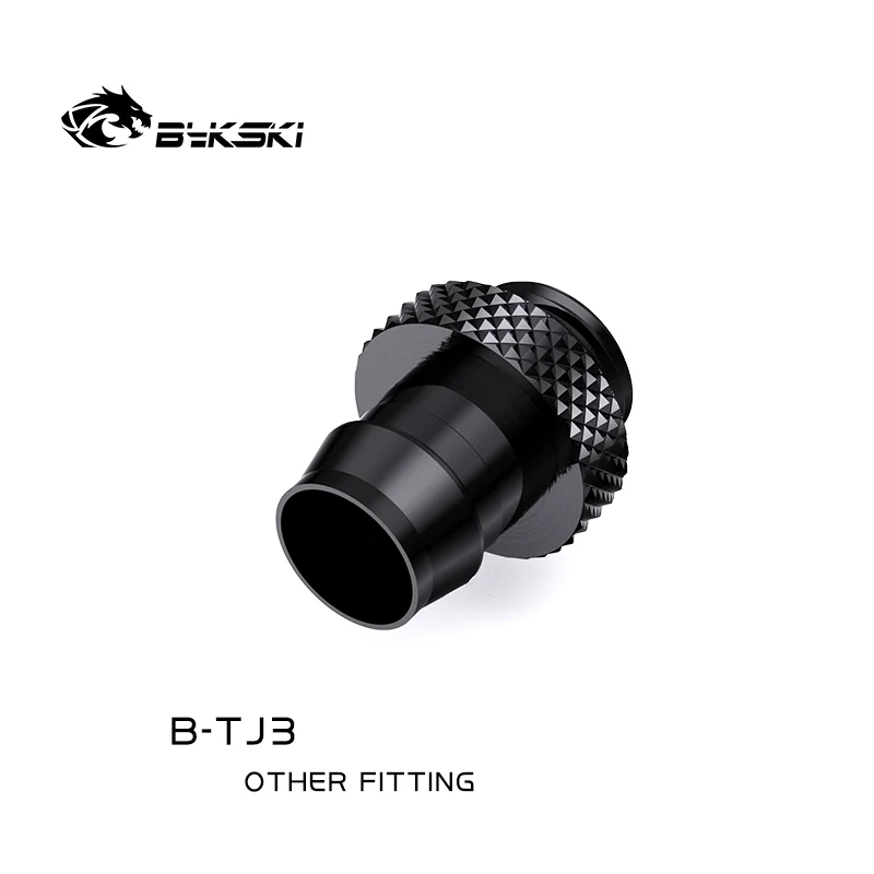 BYKSKI Add Liquid Fitting Use for 9.5*12.7mm / 10*16mm Soft Tube G1/4'' Computer Accessories Fitting 3/8 Hand Tighten Fitting