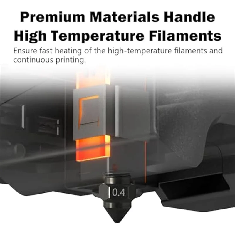6 قطعة فوهة 0.4 مللي متر عالية السرعة الصلب المقسى ل Centauri الكربون ل Elegoo الكربون ثلاثية الأبعاد ملحقات الطابعة