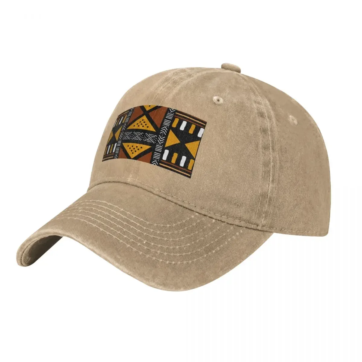 

African Bogolan Mud Cloth Baseball Cap Anime Hat party Hat Beach Outing Women Caps Men's