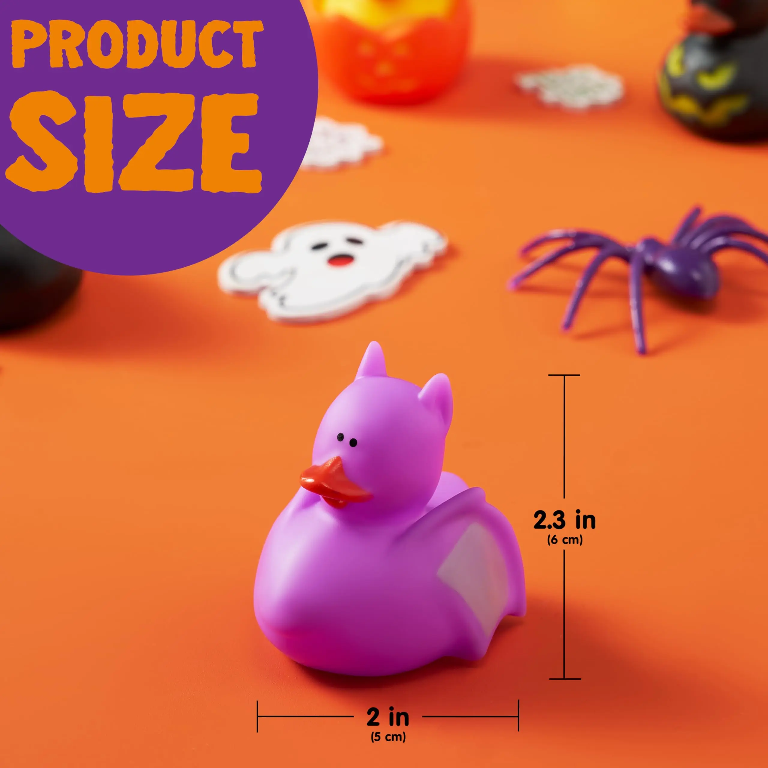 18Pcs Halloween Fancy Novelty Assorted Rubber Duck Variety Fun Bath Toy Duck,School Classroom Prize Trick or Treat Filler Party